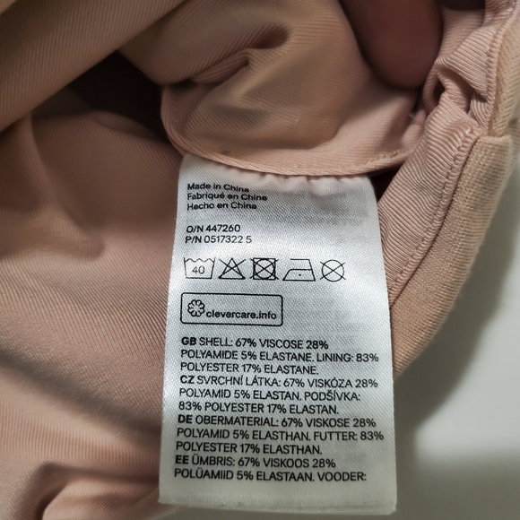 3/$25 H&M Halter Crop Top 4 Pinkish Brown/Beige - Picture 3 of 4